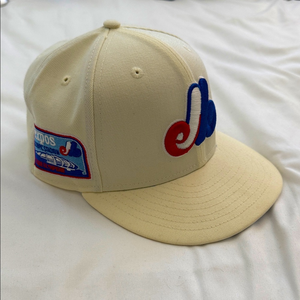 Cream Montreal Expos Fitted Hat